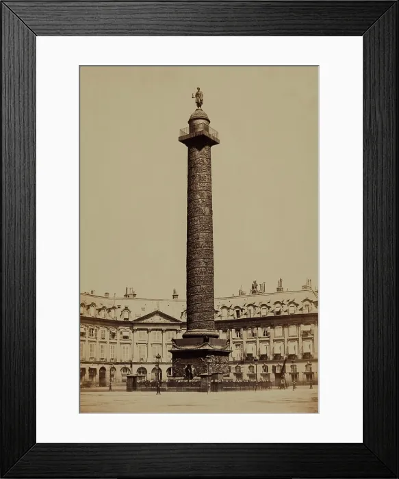 Framed Print : Vendome Column, Paris, between 1860 and 1870. Creator: Edouard Baldus Framed Print : Vendome Column, Paris, between 1860 and 1870. Creator: Edouard Baldus