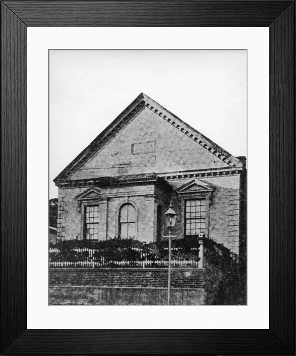Framed Print : Dr Lang's United Church, William Street, 1850. Creator: Unknown. Dr Lang's United Church, William Street, 1850. Creator: Unknown