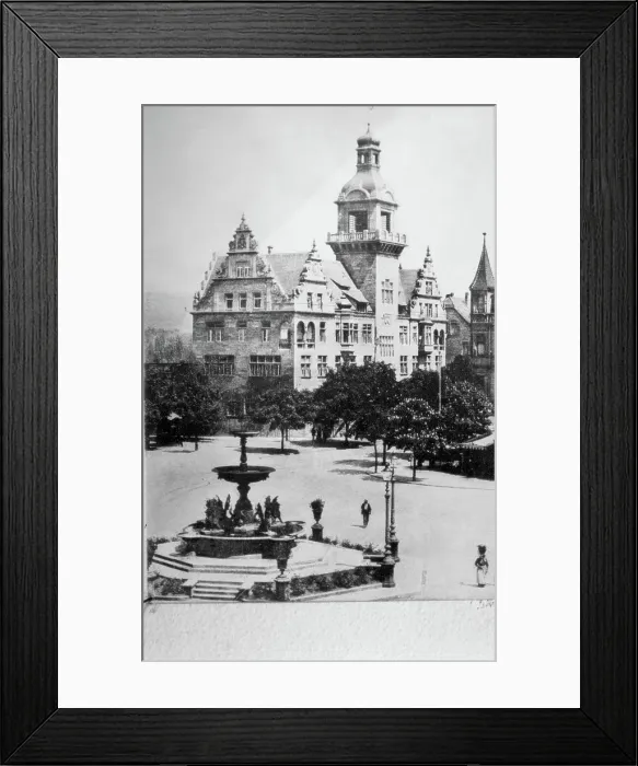 Framed Print : Building & Park - unknown. Creator: Unknown Framed Print : Building & Park - unknown. Creator: Unknown