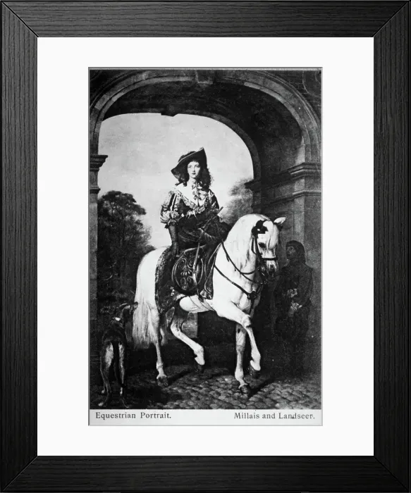 Framed Print : Equestrian Portrait by Millais and Landseer. Creators: John Everett Millais, Edwin Henry Landseer Framed Print : Equestrian Portrait by Millais and Landseer. Creators: John Everett Millais, Edwin Henry Landseer