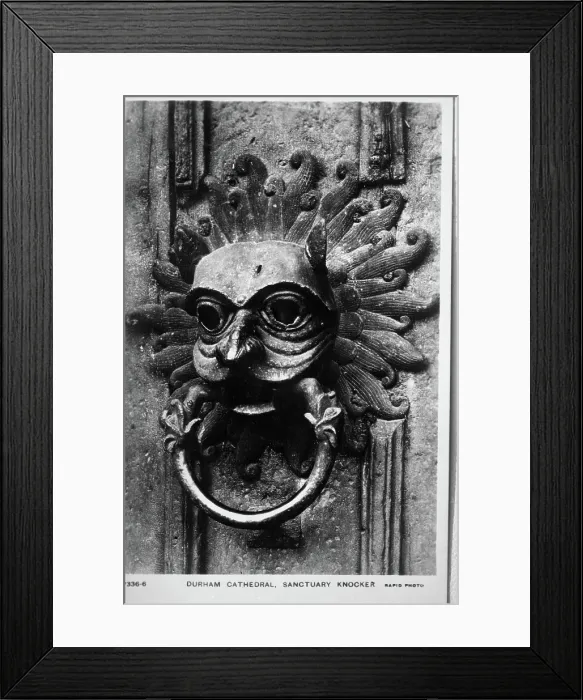 Framed Print : Durham Cathedral, Sanctuary Knocker. Creator: Unknown Framed Print : Durham Cathedral, Sanctuary Knocker. Creator: Unknown