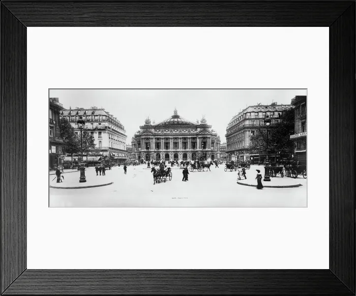 Framed Print : Place de l'Opera - Streetscape, Paris. Creator: Unknown. Place de l'Opera - Streetscape, Paris. Creator: Unknown Framed Print : Place de l'Opera - Streetscape, Paris. Creator: Unknown. Place de l'Opera - Streetscape, Paris. Creator: Unknown