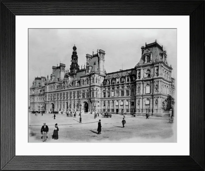 Framed Print : Hotel De Ville, Paris. Creator: Unknown Framed Print : Hotel De Ville, Paris. Creator: Unknown
