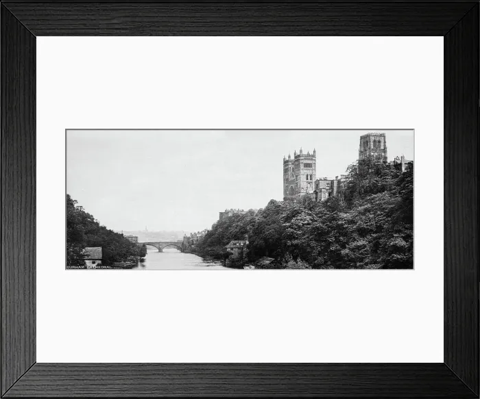 Framed Print : Durham Cathedral and the Old Fulling Mill overlooking the River Wear, County Durham. Creator: Unknown