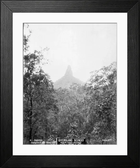 Framed Print : Glasshouse Mountains, Coonowrin 3, 1894. Creator: Unknown Framed Print : Glasshouse Mountains, Coonowrin 3, 1894. Creator: Unknown