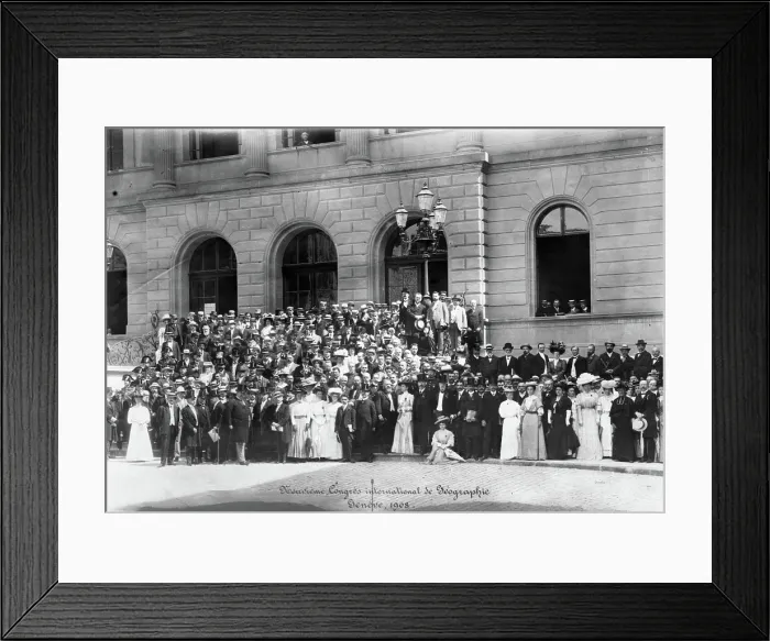 Framed Print : Congress international de Geographie Geneve, 1908. Creator: Unknown