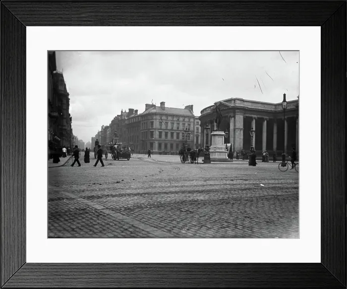 Framed Print : Dame Street scene, Dublin, Ireland c1895. Creator: Unknown Framed Print : Dame Street scene, Dublin, Ireland c1895. Creator: Unknown