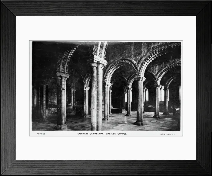 Framed Print : Durham Cathedral, Galilee Chapel. Creator: Unknown