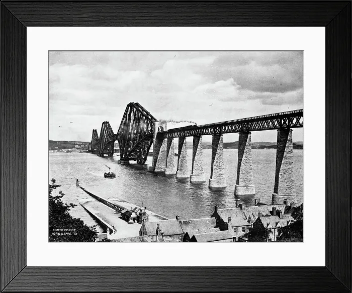 Framed Print : Forth Bridge, Edinburgh, Scotland, 1900. Creator: Unknown Framed Print : Forth Bridge, Edinburgh, Scotland, 1900. Creator: Unknown