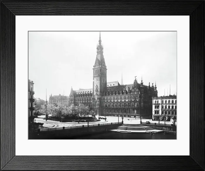 Framed Print : Hamburg Rathaus, 1904. Creator: Unknown Framed Print : Hamburg Rathaus, 1904. Creator: Unknown