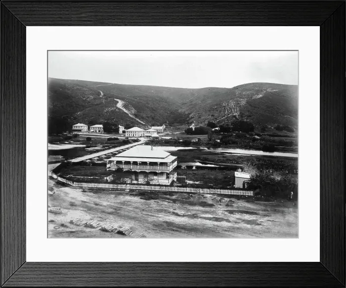 Framed Print : Colonial Settlement - location unknown. Creator: Unknown Framed Print : Colonial Settlement - location unknown. Creator: Unknown
