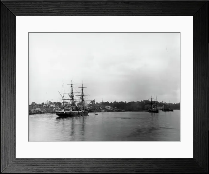 Framed Print : H.M.S. Royalist Brisbane visit, 1895. Creator: Unknown Framed Print : H.M.S. Royalist Brisbane visit, 1895. Creator: Unknown