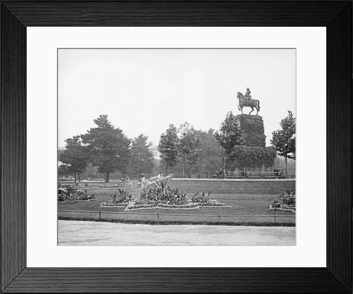 Framed Print : Equestrian statue of George II; St Stephens Green, Dublin, Ireland, 1900 Framed Print : Equestrian statue of George II; St Stephens Green, Dublin, Ireland, 1900