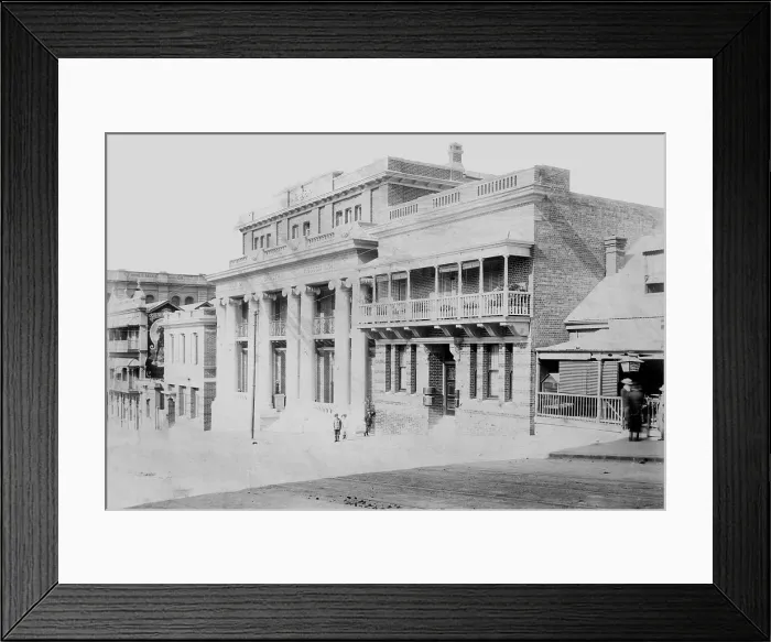 Framed Print : Y.M.C.A. building, Edward Street, Brisbane, 1910. Creator: Unknown Framed Print : Y.M.C.A. building, Edward Street, Brisbane, 1910. Creator: Unknown