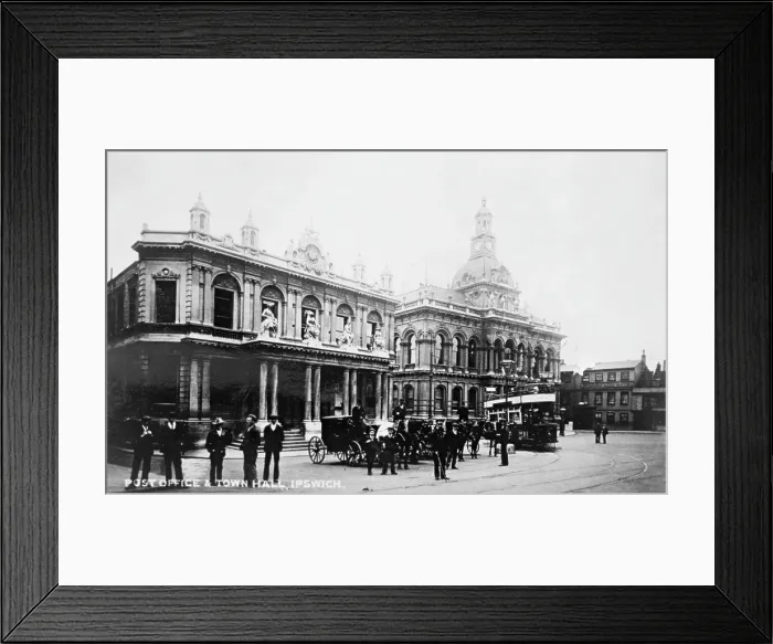 Framed Print : Post Office and Town Hall, Ipswich, England. Creator: Unknown Framed Print : Post Office and Town Hall, Ipswich, England. Creator: Unknown