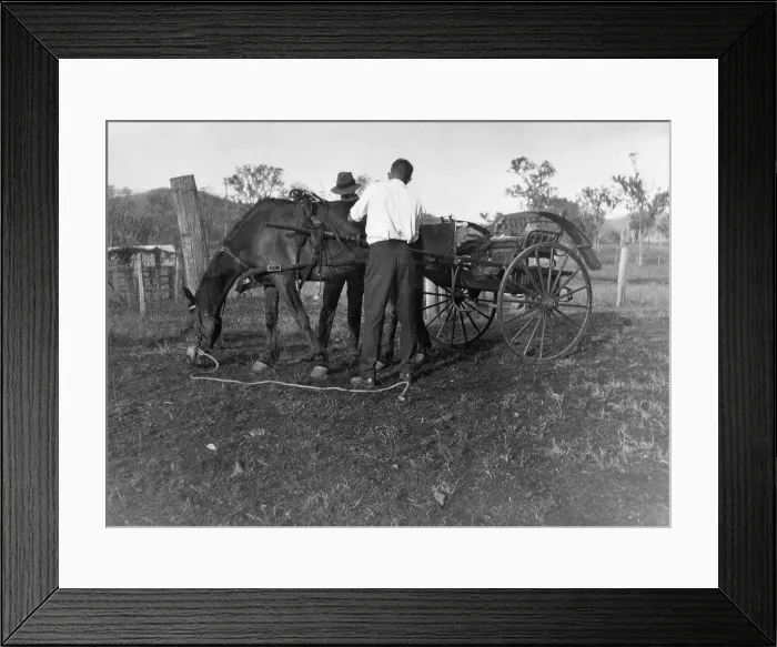 Framed Print : Horse & Cart, 1926. Creator: Jack Bain Framed Print : Horse & Cart, 1926. Creator: Jack Bain