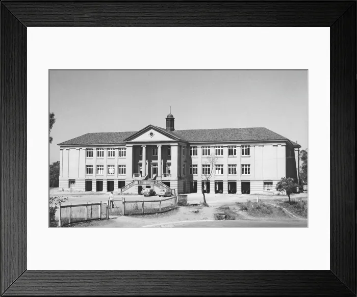 Framed Print : A Block at Kelvin Grove Teacher's College in 1953. Creator: Unknown. A Block at Kelvin Grove Teacher's College in 1953. Creator: Unknown Framed Print : A Block at Kelvin Grove Teacher's College in 1953. Creator: Unknown. A Block at Kelvin Grove Teacher's College in 1953. Creator: Unknown