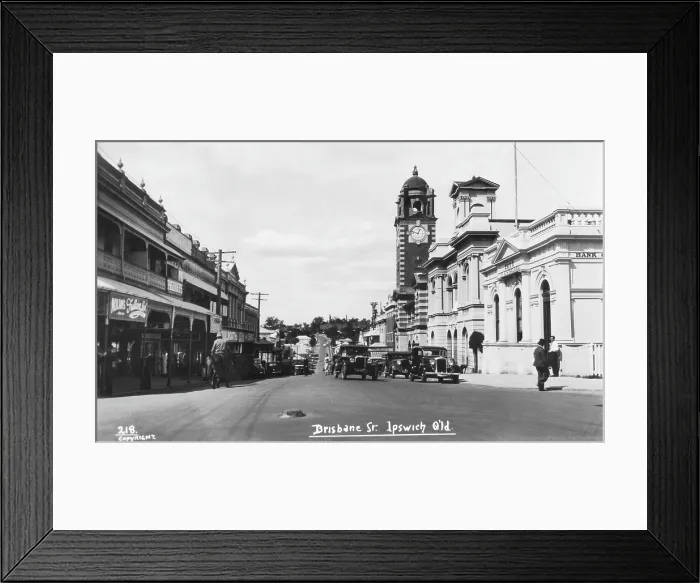 Framed Print : Bank of Australasia, Ipswich, Queensland, 1935. Creator: Jack Bain Framed Print : Bank of Australasia, Ipswich, Queensland, 1935. Creator: Jack Bain