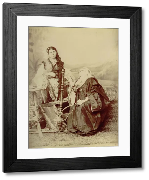 Framed Print : Photos of women of Point Said - Egypt, 1880. Creator: Hippolyte Arnoux Framed Print : Photos of women of Point Said - Egypt, 1880. Creator: Hippolyte Arnoux