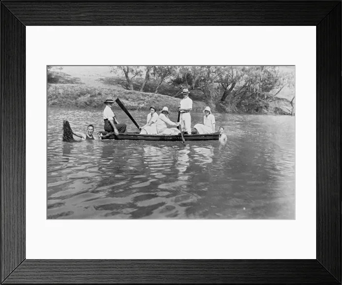 Framed Print : Brisbane River around Toogoolawah, 1928. Creator: Jack Bain Framed Print : Brisbane River around Toogoolawah, 1928. Creator: Jack Bain
