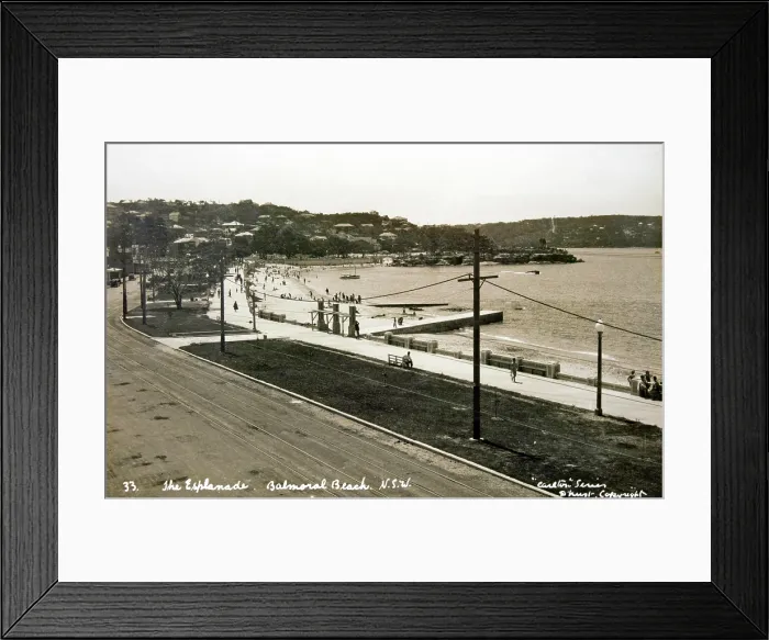 Framed Print : The Esplanade, Balmoral, c1935. Creator: Unknown Framed Print : The Esplanade, Balmoral, c1935. Creator: Unknown