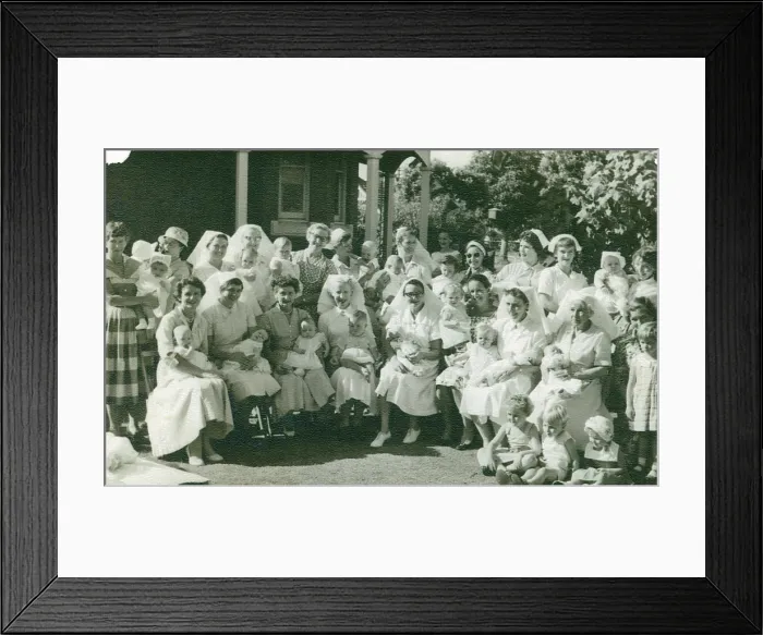 Framed Print : Mothers and babies at a Back to St Monan's Day afternoon, 1959. Creator: Unknown. Mothers and babies at a Back to St Monan's Day afternoon, 1959 Framed Print : Mothers and babies at a Back to St Monan's Day afternoon, 1959. Creator: Unknown. Mothers and babies at a Back to St Monan's Day afternoon, 1959
