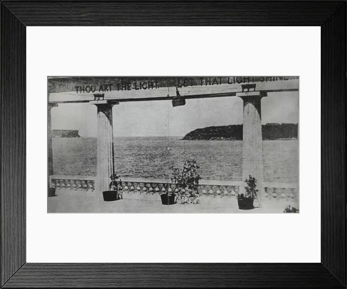 Framed Print : View to the Heads from the Amphitheatre, Balmoral Beach, Mosman, c1920s. Creator: Unknown Framed Print : View to the Heads from the Amphitheatre, Balmoral Beach, Mosman, c1920s. Creator: Unknown