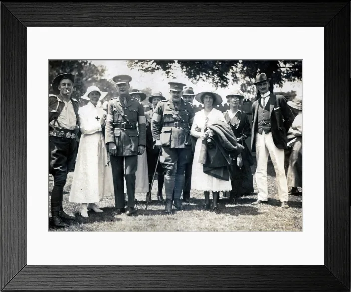 Framed Print : Captain Frank Page MC on his return to Australia, 1918. Creator: Unknown Framed Print : Captain Frank Page MC on his return to Australia, 1918. Creator: Unknown