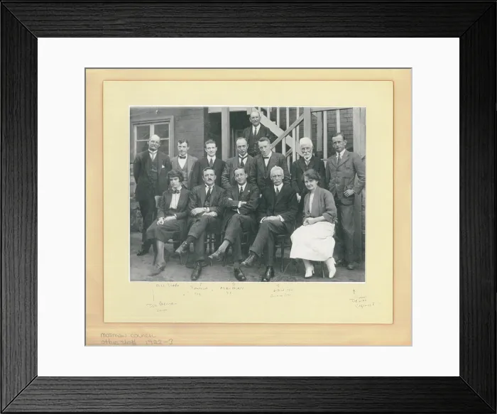 Framed Print : Council Office Staff, 1922-1923 Creator: Unknown Framed Print : Council Office Staff, 1922-1923 Creator: Unknown