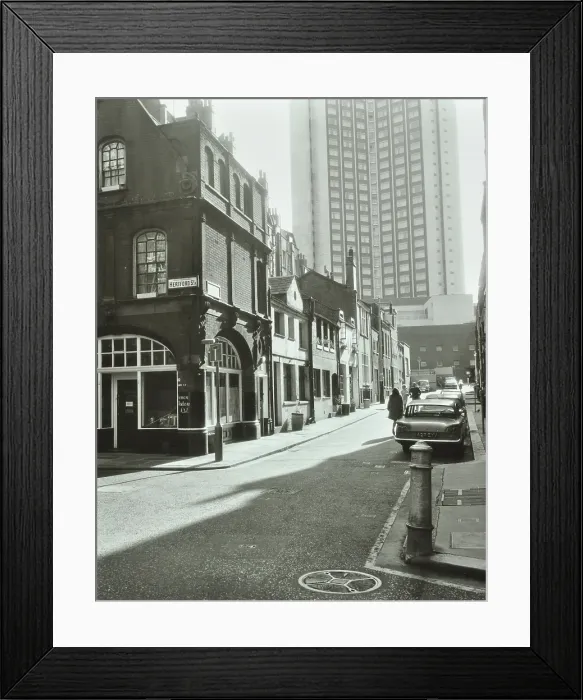 Framed Print : 1-17 Shepherd Market, Westminster LB, London: looking east, 1967. Creator: Unknown Framed Print : 1-17 Shepherd Market, Westminster LB, London: looking east, 1967. Creator: Unknown