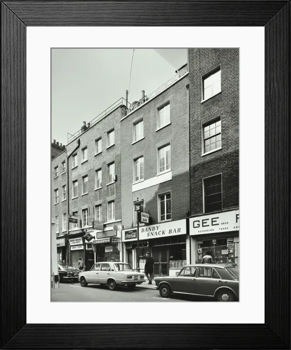 Framed Print : 12-105 Little Newport Street, Westminster LB, London: front elevations, 1975. Creator: Unknown Framed Print : 12-105 Little Newport Street, Westminster LB, London: front elevations, 1975. Creator: Unknown
