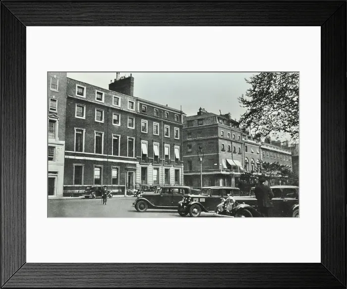 Framed Print : 1-2 St James's Square, Westminster LB, London: front elevations, 1956. Creator: Unknown. 1-2 St James's Square, Westminster LB, London: front elevations, 1956