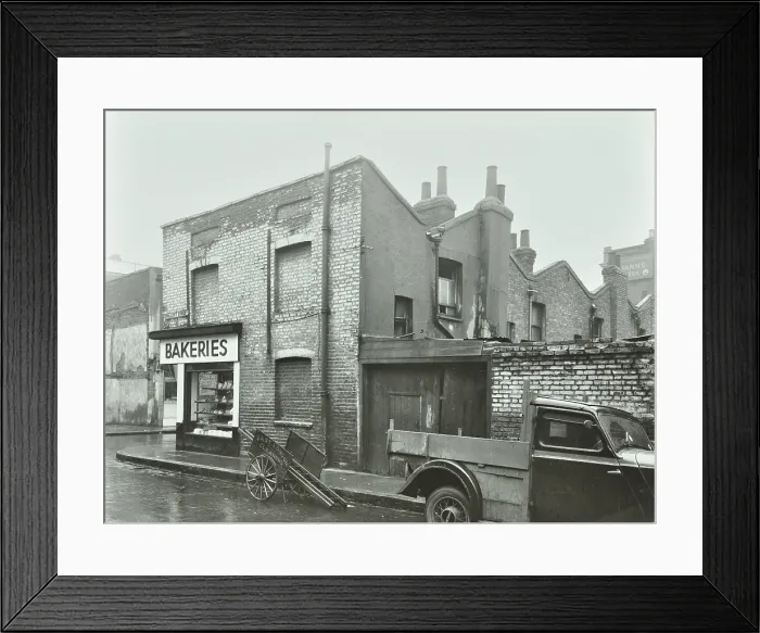 Framed Print : 11 St Leonard's Road by Follet Street, Poplar, London, 1950. Creator: Unknown. 11 St Leonard's Road by Follet Street, Poplar, London, 1950. Creator: Unknown Framed Print : 11 St Leonard's Road by Follet Street, Poplar, London, 1950. Creator: Unknown. 11 St Leonard's Road by Follet Street, Poplar, London, 1950. Creator: Unknown