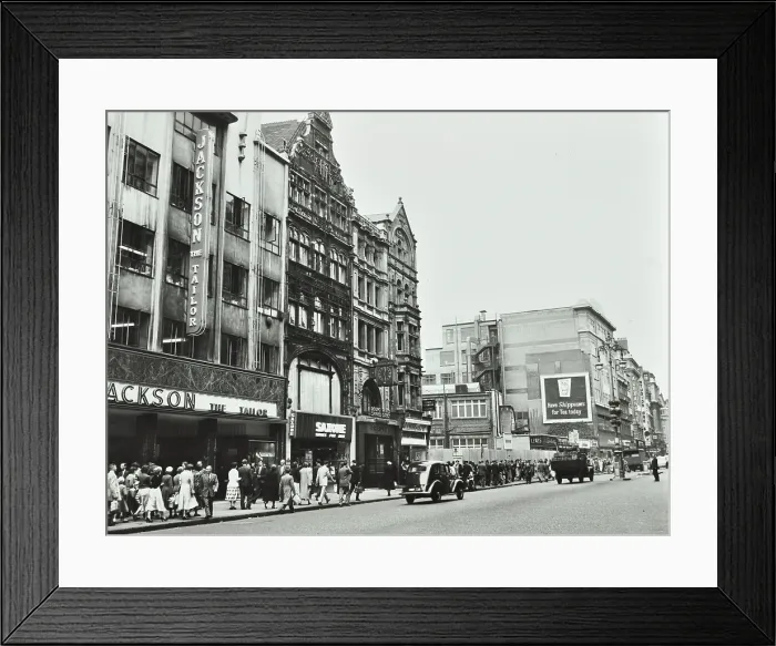 Framed Print : 175-197 Oxford Street, Westminster LB, London: front elevations, 1955. Creator: Unknown Framed Print : 175-197 Oxford Street, Westminster LB, London: front elevations, 1955. Creator: Unknown