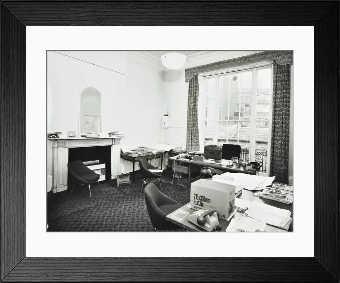 Framed Print : 142 Harley Street, Westminster LB, London: first floor rear room, 1974. Creator: Unknown Framed Print : 142 Harley Street, Westminster LB, London: first floor rear room, 1974. Creator: Unknown
