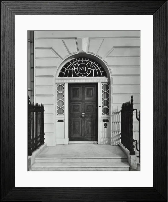 Framed Print : 1 Upper Wimpole Street, Westminster LB, London: doorway, 1956. Creator: Unknown Framed Print : 1 Upper Wimpole Street, Westminster LB, London: doorway, 1956. Creator: Unknown