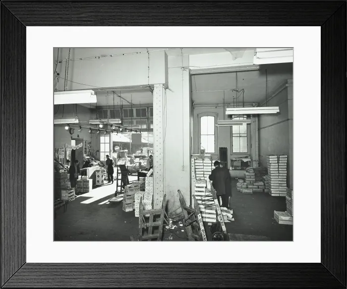 Framed Print : 43 King Street, Covent Garden, Westminster LB, London: ground floor warehouse, 1973. Creator: Unknown Framed Print : 43 King Street, Covent Garden, Westminster LB, London: ground floor warehouse, 1973. Creator: Unknown