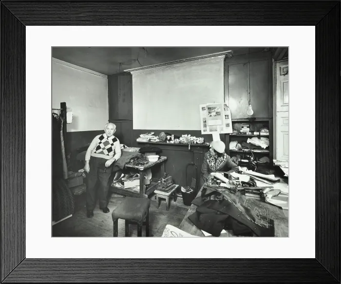 Framed Print : 29 Wardour Street, Westminster LB, London: first floor front room, tailor, 1977. Creator: Unknown Framed Print : 29 Wardour Street, Westminster LB, London: first floor front room, tailor, 1977. Creator: Unknown
