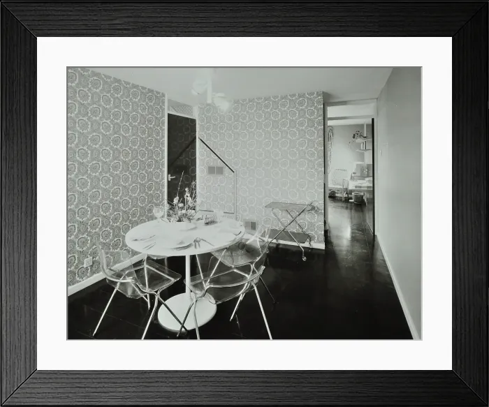 Framed Print : 45 Enfield Chase, Houghton Regis, Dunstable, Bedfordshire: dining room, 1971. Creator: Unknown Framed Print : 45 Enfield Chase, Houghton Regis, Dunstable, Bedfordshire: dining room, 1971. Creator: Unknown