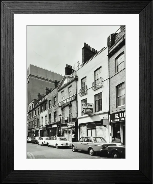 Framed Print : 14-19 Lisle Street, Westminster LB, London: front elevations, 1975. Creator: Unknown Framed Print : 14-19 Lisle Street, Westminster LB, London: front elevations, 1975. Creator: Unknown