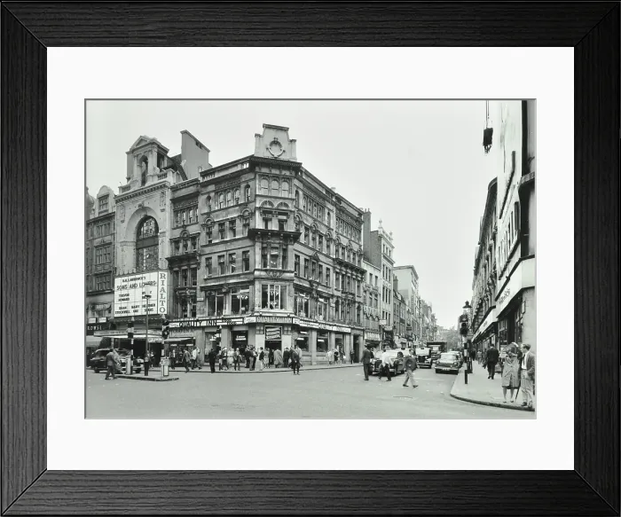 Framed Print : 1-11 Wardour Street, Westminster LB, London: looking north from New Coventry Street, 1960. Creator: Unknown Framed Print : 1-11 Wardour Street, Westminster LB, London: looking north from New Coventry Street, 1960. Creator: Unknown