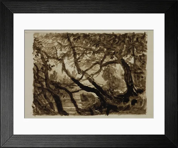 Framed Print : Landscape, c1820-1848. Creator: Thomas Cole Framed Print : Landscape, c1820-1848. Creator: Thomas Cole