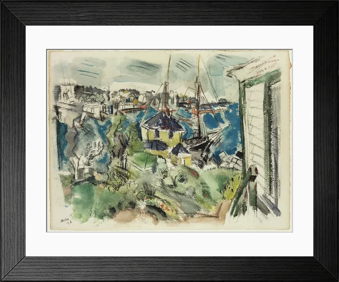 Framed Print : Pertaining to Stonington Harbor, 1926. Creator: John Marin Framed Print : Pertaining to Stonington Harbor, 1926. Creator: John Marin