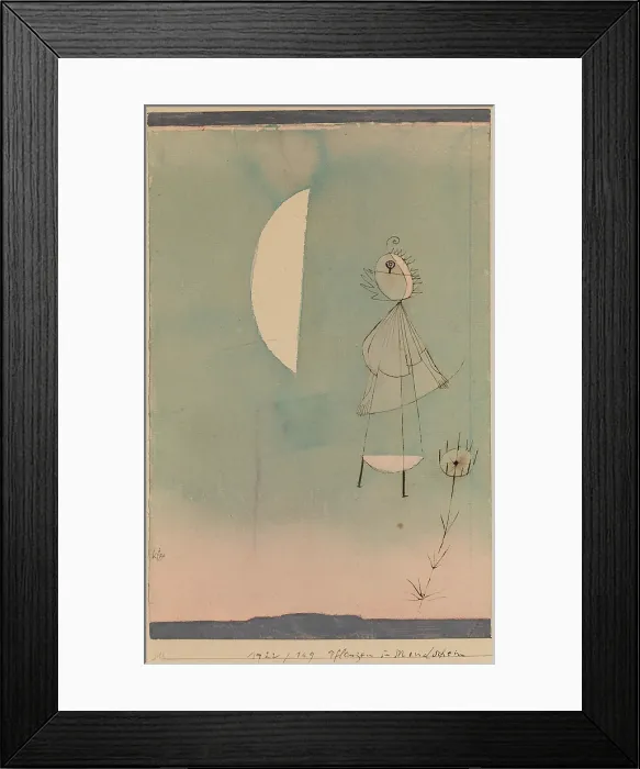 Framed Print : Plants in Moonlight, 1922. Creator: Paul Klee Framed Print : Plants in Moonlight, 1922. Creator: Paul Klee