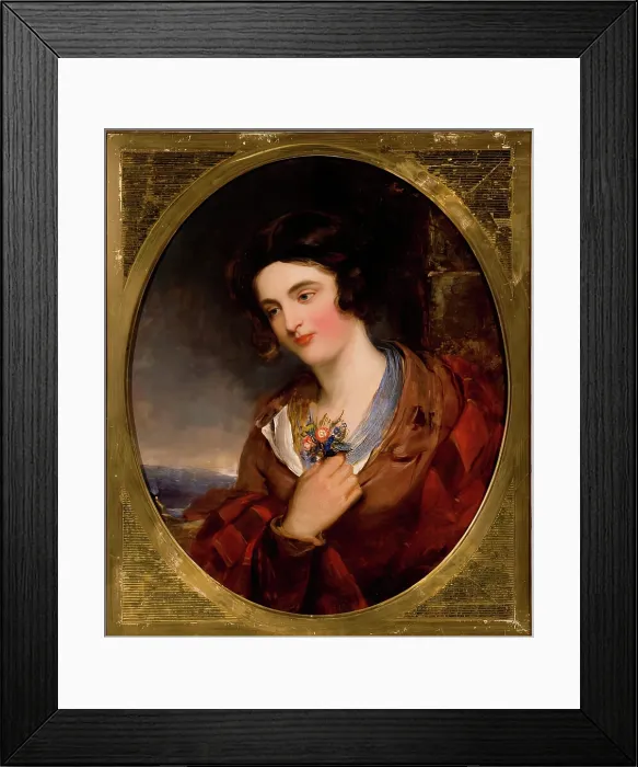Framed Print : Highland Lassie, c1840s. Creator: John Phillip Framed Print : Highland Lassie, c1840s. Creator: John Phillip
