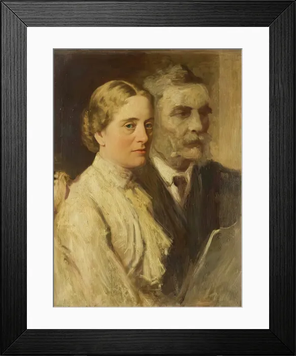 Framed Print : Sketch of Mr and Mrs Orr-Ewing, 1884. Creator: George Reid Framed Print : Sketch of Mr and Mrs Orr-Ewing, 1884. Creator: George Reid