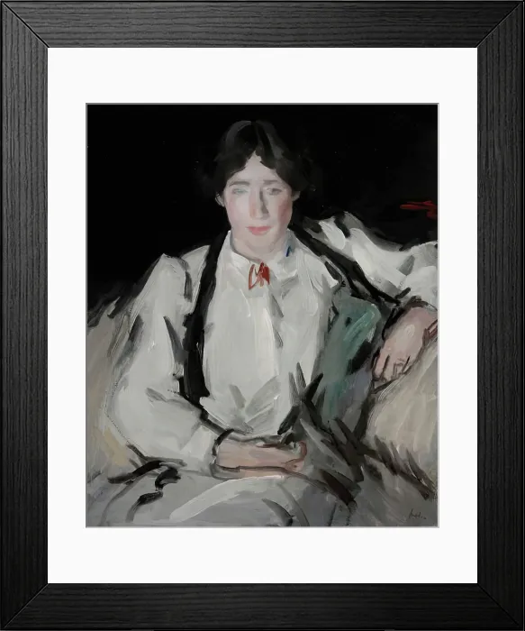 Framed Print : Portrait of Mrs Peploe, 1907. Creator: Samuel John Peploe Framed Print : Portrait of Mrs Peploe, 1907. Creator: Samuel John Peploe