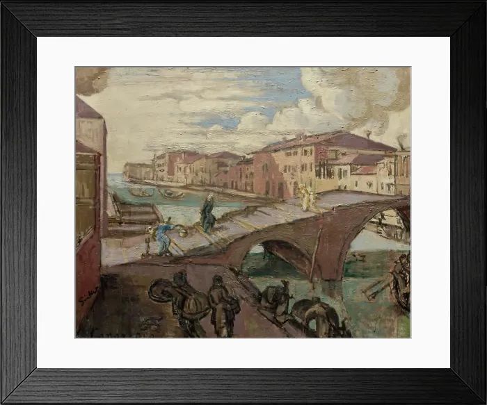 Framed Print : Il Cannaregio, c1935. Creator: Walter Richard Sickert Framed Print : Il Cannaregio, c1935. Creator: Walter Richard Sickert