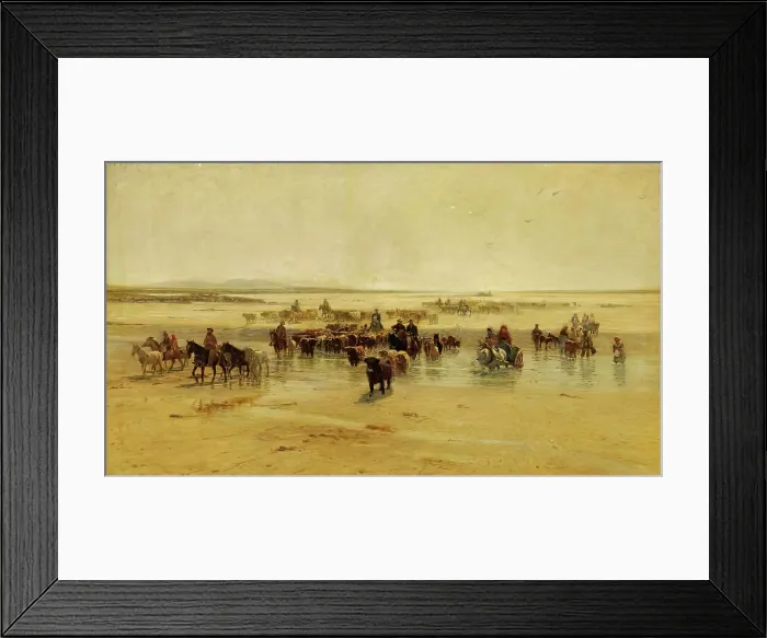 Framed Print : The North Ford, Uist, 1894. Creator: Robert Weir Allan Framed Print : The North Ford, Uist, 1894. Creator: Robert Weir Allan