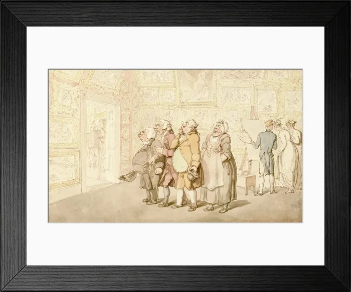Framed Print : Mr. Michell's Picture Gallery, Grove House, Enfield, c1817. Creator: Thomas Rowlandson. Mr. Michell's Picture Gallery, Grove House, Enfield, c1817. Creator: Thomas Rowlandson Framed Print : Mr. Michell's Picture Gallery, Grove House, Enfield, c1817. Creator: Thomas Rowlandson. Mr. Michell's Picture Gallery, Grove House, Enfield, c1817. Creator: Thomas Rowlandson